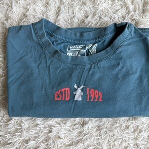DB Blue Graphic Tee with Red Print